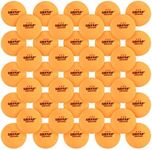 Click N' Play 3-Star Ping-Pong Balls, 50 pcs | Table Tennis Balls Bulk, Beer Pong Balls, Plain Orange-Colored Ping Pong Ball | Professional Pingpong, Advanced Training, Tournament, Recreational Play