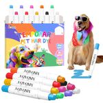 Washable Dog Hair Dye Paint Temporary Pet Fur Markers Dog Safe Hair Color Crayons for Small to Large Boy & Girl Puppy Stuff Accessories, Funny Birthday Gifts to Dog & Cat Lovers (10Pcs)