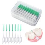 40PCS Brace Interdental Brush,Dual-Use Interdental Brushes Soft Silicone Portable Massage Oral Suitable for Oral Care of Adults and Children Soft Toothpick Brushes Teeth Cleaning Tool (40)