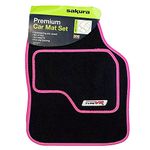 Sakura SS5309 Universal Car Mat Set , Pink