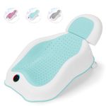 babove Baby Bath Support | Newborn Bathtub with Thermometer Collapsible Baby Bathtub Baby Bather, Baby tubs for Baby tubs for Newborn Essentials Must Haves-Baby tub (Mint Green)