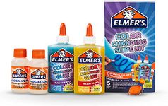 Elmer'S Colour Changing Slime Kit | Slime Supplies Include Colour Changing Glue | with Magical Liquid Slime Activator | Activates with Uv Light | 4 Piece Kit