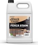 #1 Deck Premium Wood Fence Stain and Sealer - Semi-Transparent Fence Sealer (1 Gallon, Gray)