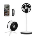 Dimplex DuoCool 2-in-1 Portable Cooling Fan - Corded Pedestal & Desk Fan, Silent 36dB, WiFi Smart App/Voice Control, Indoor/Outdoor, 5 Speeds, White