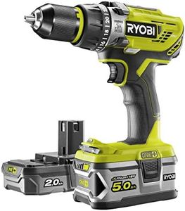 Perceuse-visseuse à percussion RYOBI 18V OnePlus - 2 batteries LithiumPlus 2.0Ah et 5.0Ah - 1 chargeur rapide R18PD31-252S