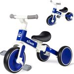 aiwo Kids Tricycle for 1-4 Year Old, 4 in 1 Toddler Balance Bike for 1 2 Year Old Boys Girls Gift, 3 Wheel Kids Trike Ride On Toy with Removable Pedal