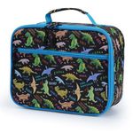 Kids Lunch Bag,Kids Lunch Box,Fit for 3+(black dinosaur)