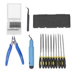 3D Printer Tool Kit, 3D Printer Tool Kit Model Carving Knife Trimming File Tools Set 3D Printing Accessory for Cleaning, 3D Printer Accessories