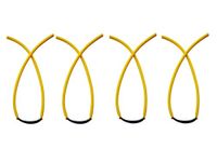 GM&BW 4 Slingshot Replacement Band Sets, Elastic Rubber Tubular Bands Compatible with Catapult from Trumark,Daisy,Barnett,Marksman;Suitable for All Insert-Yoke-into-Tube Resortera