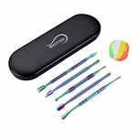 6 Pieces Wax Carving Tool Set Rainbow Stainless Steel Collecting Accessories