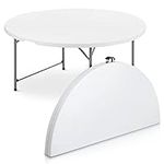 MoNiBloom 5Ft Round Folding Table, 