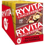 Ryvita Wholegrain Crackerbread | Low Fat | Healthy Snack | High Fibre | 8 PACKS of 125g