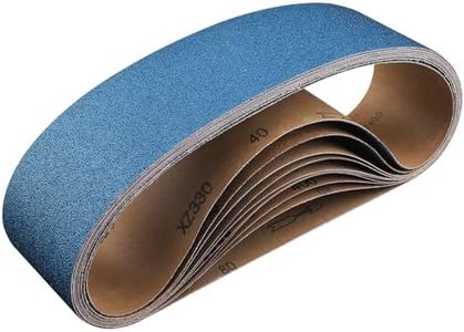 Shineboc 10-Piece 4 x 36 Inch 100 Grit Zirconia Sanding Belts, Heavy Duty Long-lasting Sanding Bands for Belt Sander, Rust Paint Removal, Wood Metal Grinding and Finishing