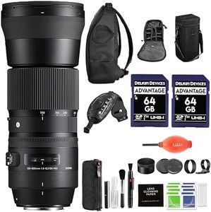 Sigma 150-600mm f/5-6.3 Contemporary DG OS HSM Lens for Nikon DSLR with Advanced Accessory and Travel Bundle (Sigma 3-Year USA Warranty) | Sigma 150-600mm Nikon