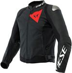 Dainese Sportiva Motorcycle Leather Jacket (Black, 58)