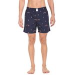 U.S. POLO ASSN. Men's Cotton Boxers (Pack of 1) (I664-195-PR_Navy_Xx-Large_NAVY PLAYERS_2XL)