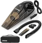 Motor Trend Lightweight & Portable Handheld Car Vacuum Cleaner Interior Cleaning Wet or Dry Mess Includes 3 Accessories + Filter & Carrying Bag Powerful Suction 15 Ft Extra Long Cord