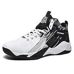 Floette Mens Fashion High Top Basketball Shoes Breathable Casual Walk Athletic Basketball Sneakers, A01, 7.5