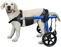 Virbraroo Large Dog Wheelchair for Back Legs, Upgraded All-Terrain Tires & Durable Bearings, Dog Wheelchair for 17.7"-27.5", 48.5-66.1 lbs Disabled or Injured Large Dogs