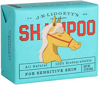 JR Liggett’s Natural Horse Shampoo Bar - Non-GMO, 100% Detergent-Free Formula Gently Deep Cleans and Supports Healthy Skin and Coat - Ideal for Dry, Itchy, or Sensitive Horses - 3.5 oz Bar