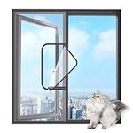 XXIUDEE Cat Safety Net Window Screen for Cats, Custom Size Cat Protection Window Guard, Fly Screen Netting Anti-Mosquito Insect, Balcony Window Safety Screen Mesh