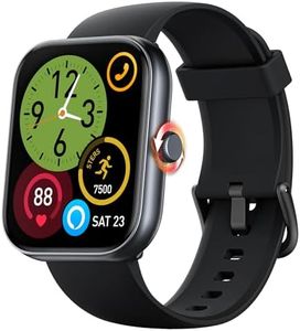 Smart Watch for Men Women - 1.91" Fitness Tracker [Bluetooth Call &Alexa Built-in & AI Voice] with Heart Rate Monitor, Step Counter, Sleep Monitor, Fitness Watch with 110+ Sports Modes & IP68 (Black)