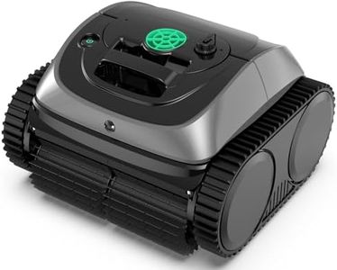 (2024 Upgrade) WYBOT C1 Robotic Pool Cleaner for In Ground Pools up to 65 FT in Length, 150mins Runtime, Cordless Pool Vaccum with Wall Climbing Function, Larger Top-Loading Filters