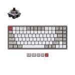 Keychron K2 75% Layout Bluetooth Wireless Mechanical Keyboard with Double-Shot Retro Keycaps/Type-C Wired/Keychron Mechanical Brown Switch/Aluminum Frame 84 Keys Computer Keyboard for Mac Windows