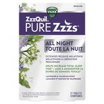 Vicks ZzzQuil PURE Zzzs All Night Extended Release, Melatonin Sleep Aid Tablets for Adults, 2 mg Per Tablet, 21 count