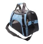 Dotala Cat Carrier,Collapsible Soft-Sided Pet Travel Carrier,Airline Approved Small Dog Cat Carrier for Small Puppy and Cats (blue)