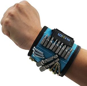 Magnetic Wristband, BLENDX Men Stocking Stuffers Gifts Tool with Strong Magnets for Holding Screws, Nails, Drill Bits Cool Tools for Father's Day Gift for Him, Men, Husband, Dad, Guys, DIY-er