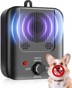 Anti Barking Device for Dogs - Rechargeable Ultrasonic Dog Bark Control Devic with 3 Modes, Effective & Safe Dog Barking Deterrent Devices Indoor Outdoor Use, Pet and Human Friendly