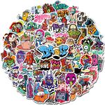 50 Pcs Street Graffiti Stickers Pack - Vinyl Stickers for Laptops, Skateboards, Luggage, Cars, Motorcycles, Bikes, and More - Cool and Edgy Decals for Urban Art Enthusiasts and DIY