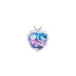 Wolf Heart Shape Necklace, Stainles