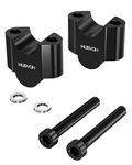 MUSVOH 7/8" 22mm Motorcycle Handlebar Risers with 30mm Height, Universal Motorcycle/Dirt Bike/ATV Accessories, Black