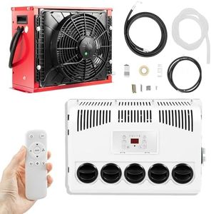 JAYGOVAN 12V AC Unit RV Air Conditioner Mini Split 11000BTU Electric AC Unit 12V Truck Cab Air Conditioner Split for Semi Motorhome Trucks Bus Trailers Camper Van, Fast Cooling Low Noise