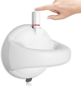 LORESJOY Support Grab Handle Suction Bathroom Grab Rails, Grip Rail with Suction Cup, Hand Rail for Bathroom, No Drilling Bathroom Support for Elderly(White)