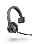 Poly - Voyager 4310 UC Wireless Headset (Plantronics) - Single-Ear Headset w/ Mic - Connect to PC/Mac via USB-C Bluetooth Adapter, Cell Phone via Bluetooth - Works with Teams (Certified), Zoom & More