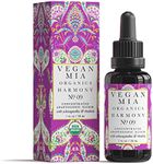 Vegan Mia - USDA Organic Harmony Adaptogen Elixir Face Oil - Face Moisturizer For Dry Skin, Blemishes, Redness & Fragrance Sensitivities - with Licorice, Ashwagandha, Rhodiola Root & More - 1 fl oz