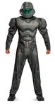 Disguise Men's Halo Spartan Buck Muscle Adult Costume, Green, X-Large