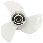 Amarine Made Boat Motor Aluminum Propeller 13-1/4x17-K for Yamaha 60HP 70HP 75HP 80HP 85HP 90HP 115HP 130HP Outboard Engine 6E5-45945-01-00,6E5-45945-01-EL