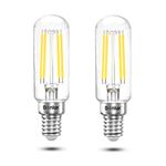 Bonlux 4W E14 LED Cooker Hood Bulb T26 Tubular Light Bulb Mini Filament Lamp Cool White 6000K 40W Halogen Replacement for Fridge/Freezer/Extractor/Cooker Hood, E14 Small Edison Screw(2-Pack)