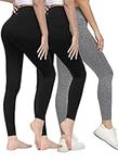 ALONG FIT 3 Pack Leggings-for-Women High Waisted Buttery Soft Yoga-Pants Workout Pants Squat Proof Tights