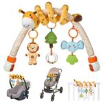 TUMAMA Baby Stroller Arch Toy,Portable Baby Mobile for Bassinet,Car Seat Crib Accessories Travel Activity Arch for Babies Infants 0-12 Months