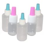 A M Plastic Cap Type Transparent Dropper Bottles 30 ml Liquid Dropping Bottles - Pack of 100