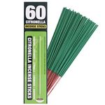 Citronella Incense Sticks 60 Pieces per Box - Citronella Sticks for Camping, Patio, Hiking,Outdoor, etc