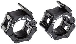 Lock-Jaw Olympic Barbell Collar (Pair-2-Inch/50mm), Black