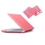 RUBAN Case Compatible with MacBook Pro 13 inch 2012 2011 2010 2009 Release A1278, Plastic Hard Case Shell and Keyboard Cover for Older Version MacBook Pro 13 Inch with CD-ROM - Pink