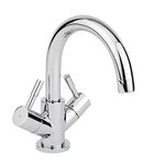 Milano Mirage - Modern Mono Bathroom Basin Mixer Tap Swivel Spout - Chrome