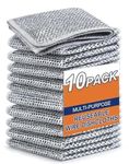 SR Multipurpose Wire Dishwashing Rags for Wet and Dry Stainless Steel Scrubber Non-Scratch Wire Dishcloth for Washing Dishes Sinks Counters Easy Rinsing Machine Washable Pack 10